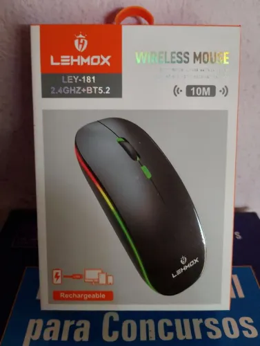 Mouse sem Fio Recarregável - Bluetooth