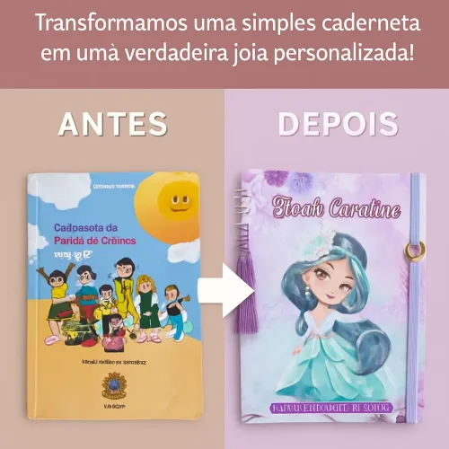Caderneta personalizada para bebês