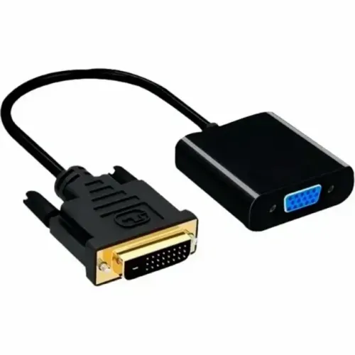 Cabo adaptador e conversor dvi para vga