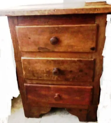 Móvel Madeira Demolição Cômoda Cabeceira de Quarto 3 gavetas Super Conservada