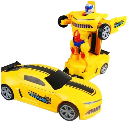 Camaro Transformers-Robô que se transforma em carro amarelo