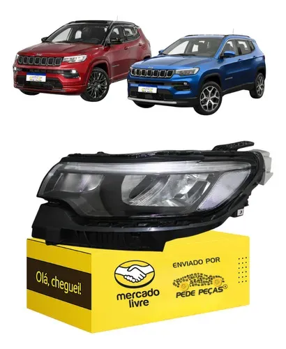 Farol Compass 2022 2023 2024 2025 2026 Full Led Esquerdo Esquerdo/motorista