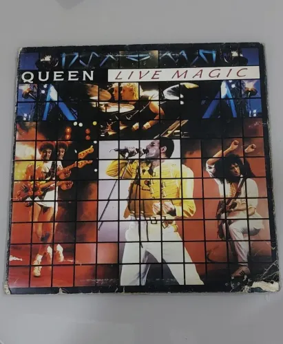 Disco de vinil Queen - Live Magic com encarte