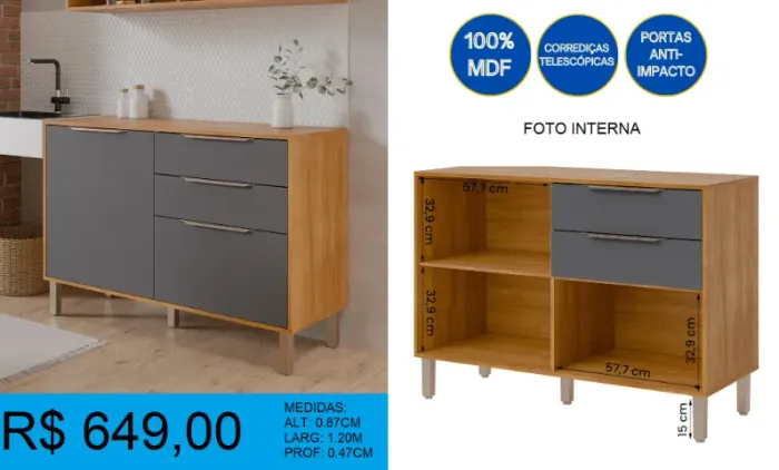 Balcão - 1.20- compre hoje e receba em até 72 horas 