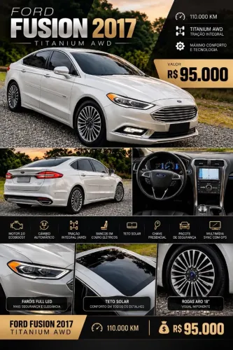 Ford Fusion Titanium 2.0 Gtdi Eco. AWD Aut. 2017