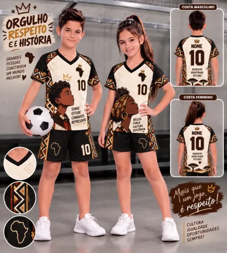 CONJUNTO INFANTIL PERSONALIZADO PARA JOGOS ESCOLARES *