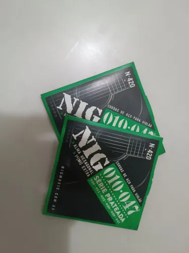 Kit 2 encordoamentos para violão nig 0.10