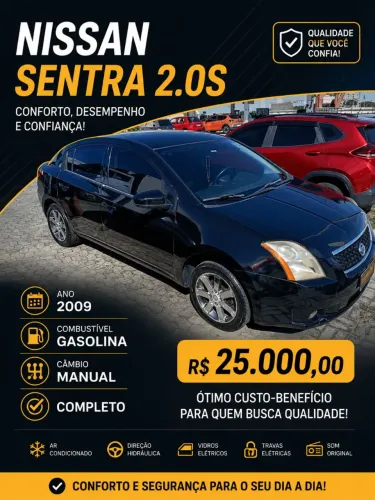 Nissan Sentra S 2.0/ 2.0 Flex Fuel 16V Mec. 2009
