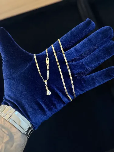 Cordões masculinos banhada a ouro 