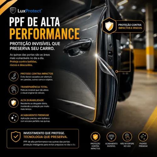 PPF Quinas de Porta - Proteção Invisível Contra Batidas e Riscos!
