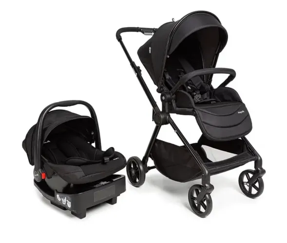 Carrinho + Bebê Conforto + Base + Brinde 