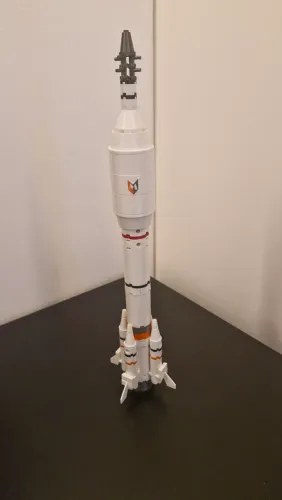 Foguete de blocos de montar