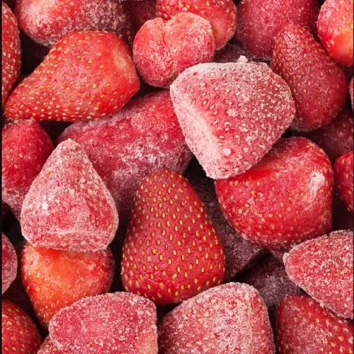 Morangos congelados