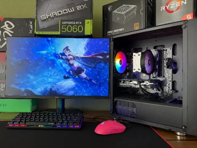 PC-Gamer Ryzen 5-5600GT 16gb DDR4 SSD-512gb GeForce RTX-5060 MSI 8gb