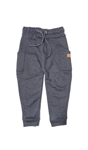 Calça Moletom Infantil com Bolsos Cor Preta Baby Club, Tamanho 3, Nova