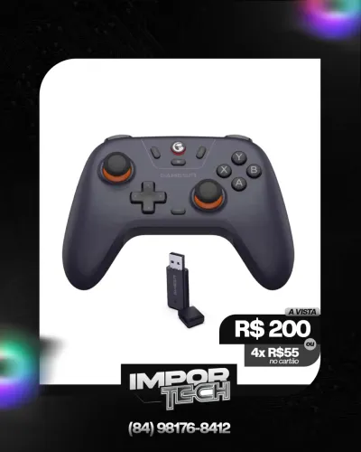 Controle Gamesir T4 Nova Lite sem fio. @importech_084