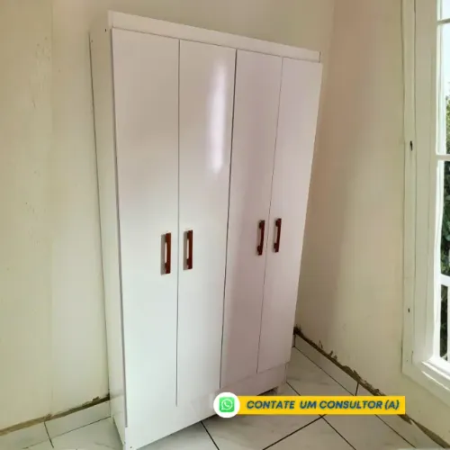 Guarda Roupa 4 Portas LR Na Caixa - Entrega e Monta na Hora