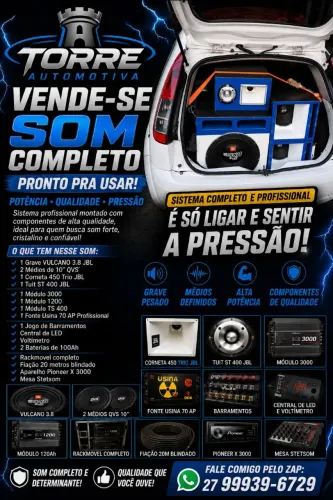 Som automotivo completo