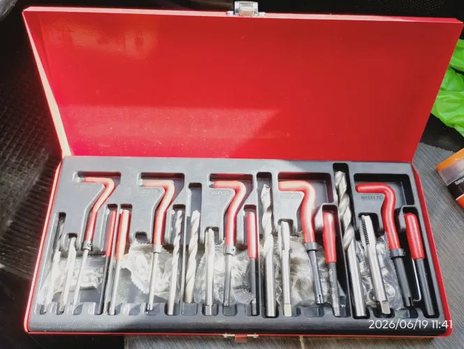 Kit reparo de rosca m5 m6 m8 m10 e m12