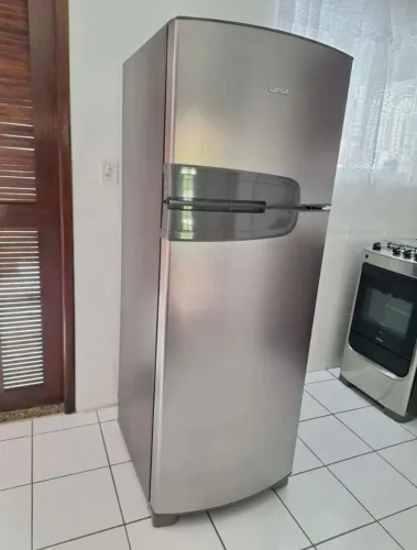 ÓTIMA OPORTUNIDADE GELADEIRA CONSUL INOX CRM39NKK DUPLEX FROST FREE SEMINOVA