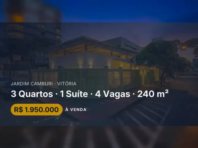 Linda Casa em Jardim Camburi: Ideal para Residência ou Comércio!