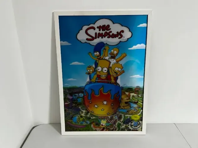 Quadro Simpsons Montanha Russa 3D - Usado