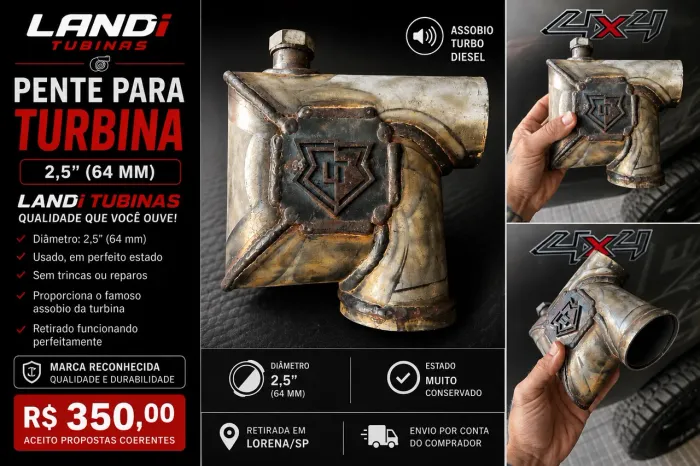 Pente para Turbina Land Turbinas 2,5? (64 mm) - Assobio Turbo Diesel