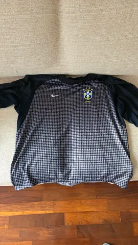 Camisa de goleiro Brasil - seleção brasileira 2001 com defeito 