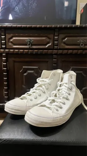 Tênis Converse All Star Cano Alto - Branco e gelo - tam 44