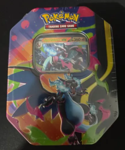 Pokémon TCG Lata Mega Charizard X ex Lacrada Inglês