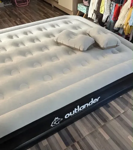 Colchão inflável elevado Outlander Queen Size novo na caixa