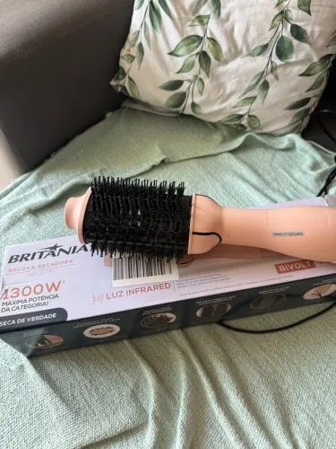 Escova Secadora Britânia 1300W - Luz Infravermelha