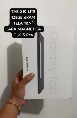 Tablet Samsung Galaxy S10 LITE 6GB RAM 128GB TELA 10.9 POLEGADAS CAPA MAGNÉTICA E S-PEN