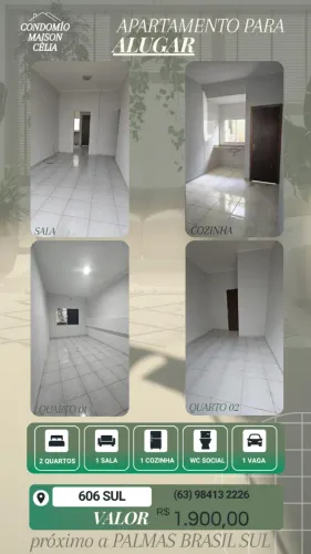 Apartamento 606 sul próximo à Palmas Brasil Sul