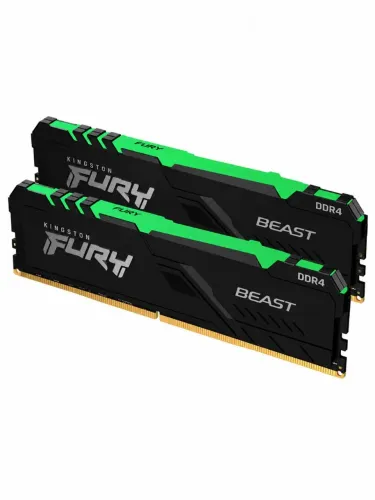 2 Memória ram 8gb DDR4 3200mhz Rgb - Fury Kingston