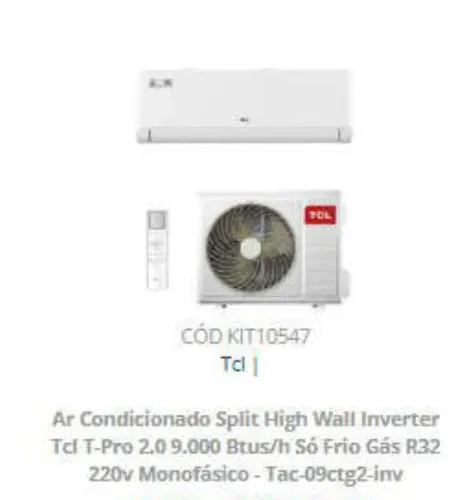 Ar Condicionado 9.000 BTUS