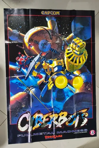 Poster Cyberbots - revista Videogame - anos 90