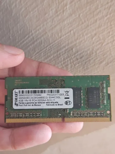 Memória RAM 4GB DDR4 3200Mhz Notebook 