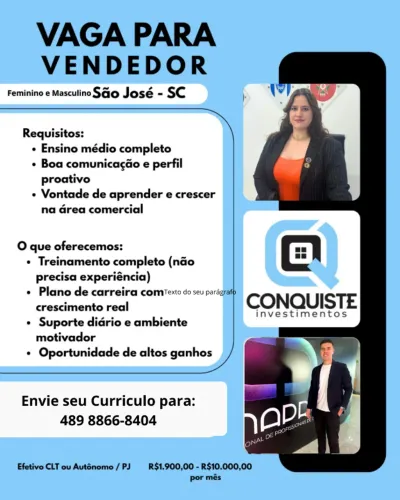 Consultor de Vendas