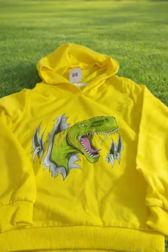 Blusa moleton com.capuz infantil