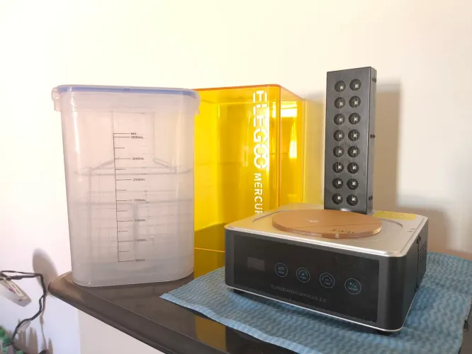 Máquina para lavagem e cura de impressão 3d. Elegoo Mercury plus 