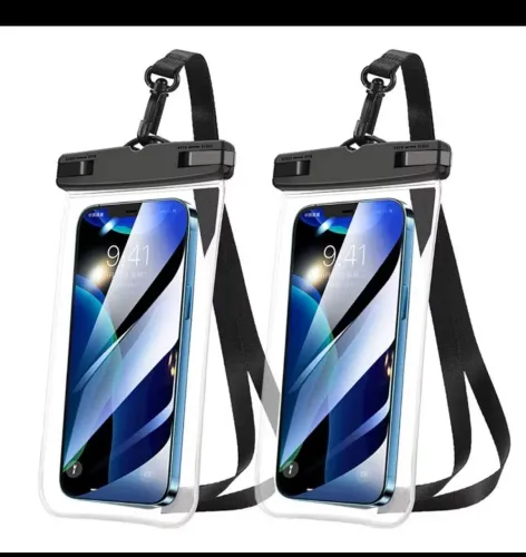 Capa Celular Bolsa Case A Prova D'água Transparente Cor Universal Praia Piscina Viajar