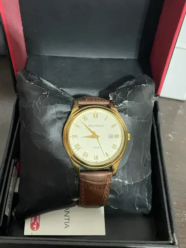Relógio masculino Technos Classic executive pulseira de couro