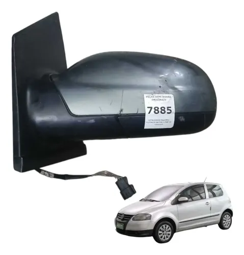 Retrovisor Esquerdo Eletrico Vw Fox 2 Portas 2004 A 2010 peça origina retirada