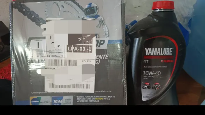 Kit transmissão Riffel top Faze 250 com retentor mas 1 litro e meio de óleo da yamalube