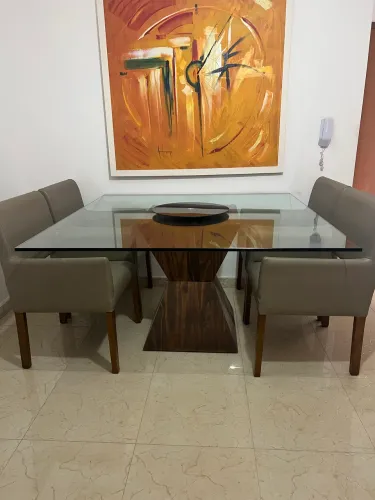 Base de mesa de vidro 