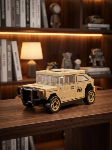 Hummer H2 | Carrinho Blocos de Montar com Fricção 