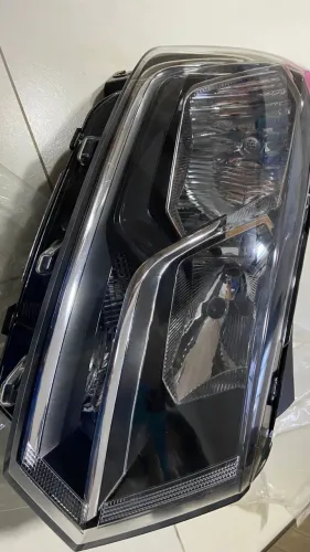 Farol Gol Saveiro G7 G8 Mascara Negra Duplo Led Fitam - Novo