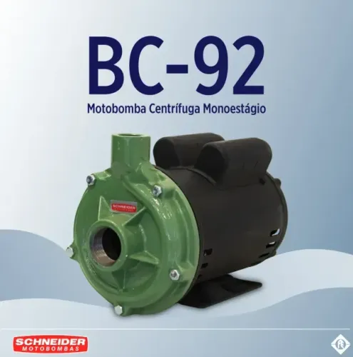Bomba Centrifuga Schneider Bc-92 3cv Motor Weg 110/220v Verde