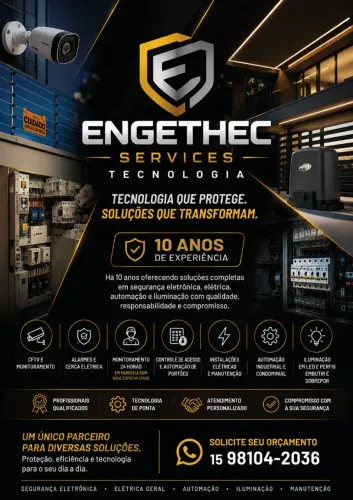 Câmeras , Alarmes e Elétricas geral .
